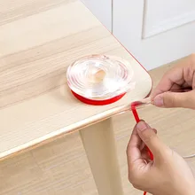 1 м детская безопасная угловая защита, ПВХ прозрачная угловая защитная полоса для детей, защита от столкновений, Мягкий бампер