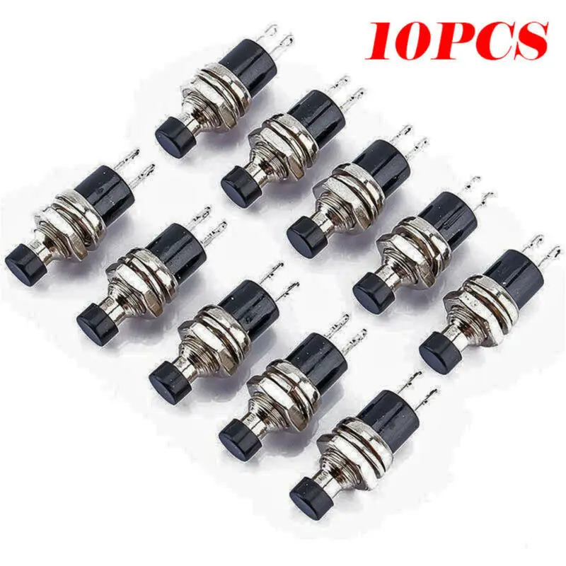 10 шт. прочные мини выключатели без блокировки мгновенное включение/выключение