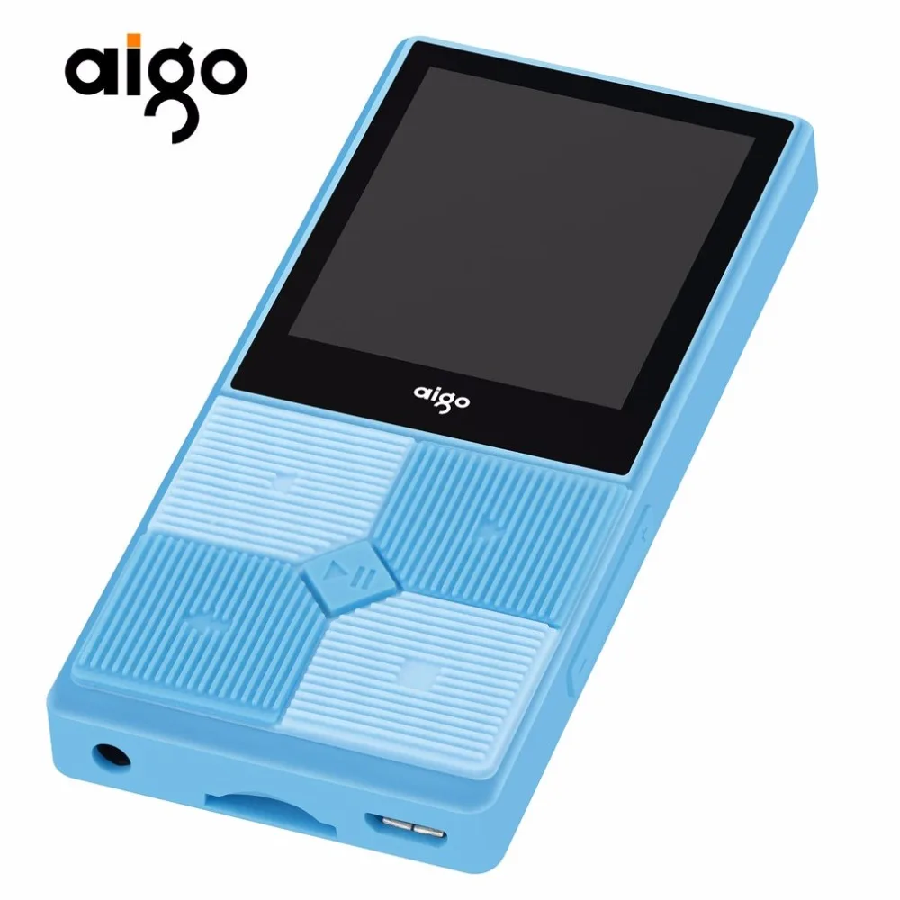 Aigo 206 Portable Slim MP3 Music Player 1.8" TFT Screen Display 128x160 Support 64GB SD Card Adjustable Audio MP3 Player