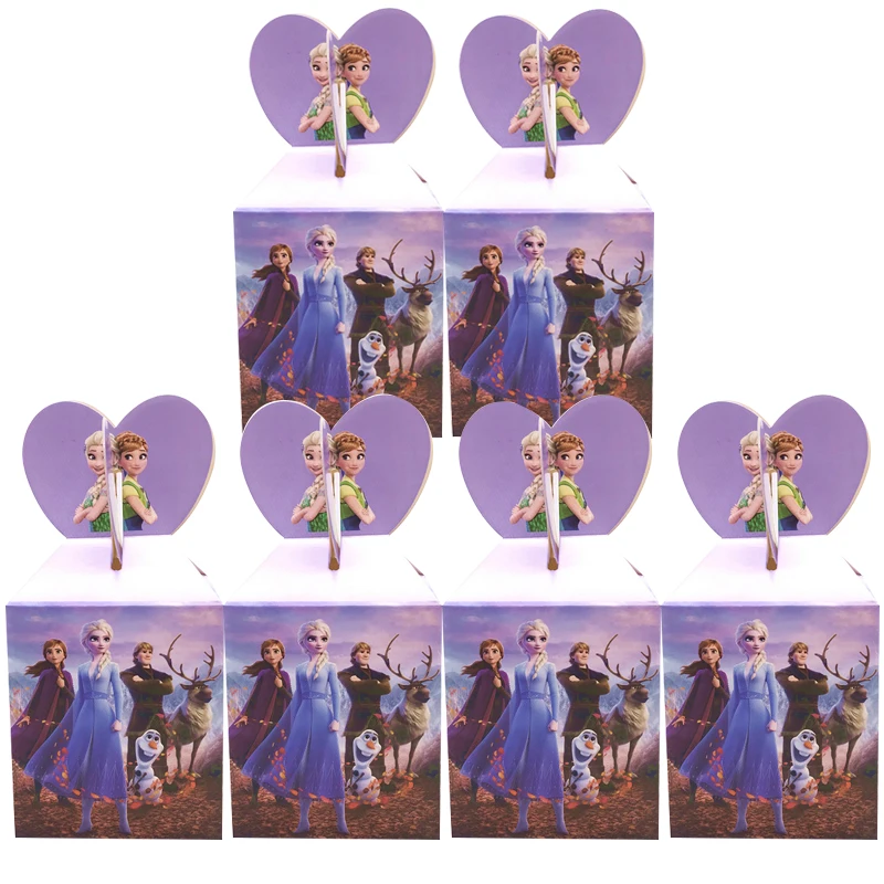 Вечерние коробки для конфет Frozen 2 вечерние дня рождения детей Подарочная коробка