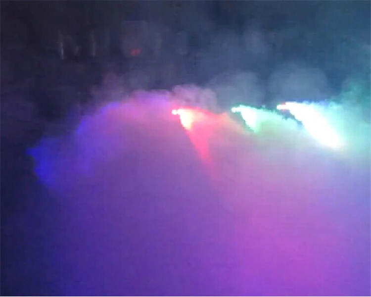 Minimáquina de humo led multicolor para escenario, máquina de niebla de 500W con control remoto, colores mezclados rojo, verde y azul, para dj, discotecas y fiestas