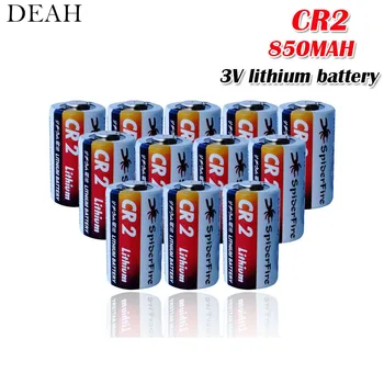 

12pcs 3V 850mah CR2 CR15H270 CR15266 lithium battery CR2 for flashlight alarm system rangefinder water meter primary dry battery