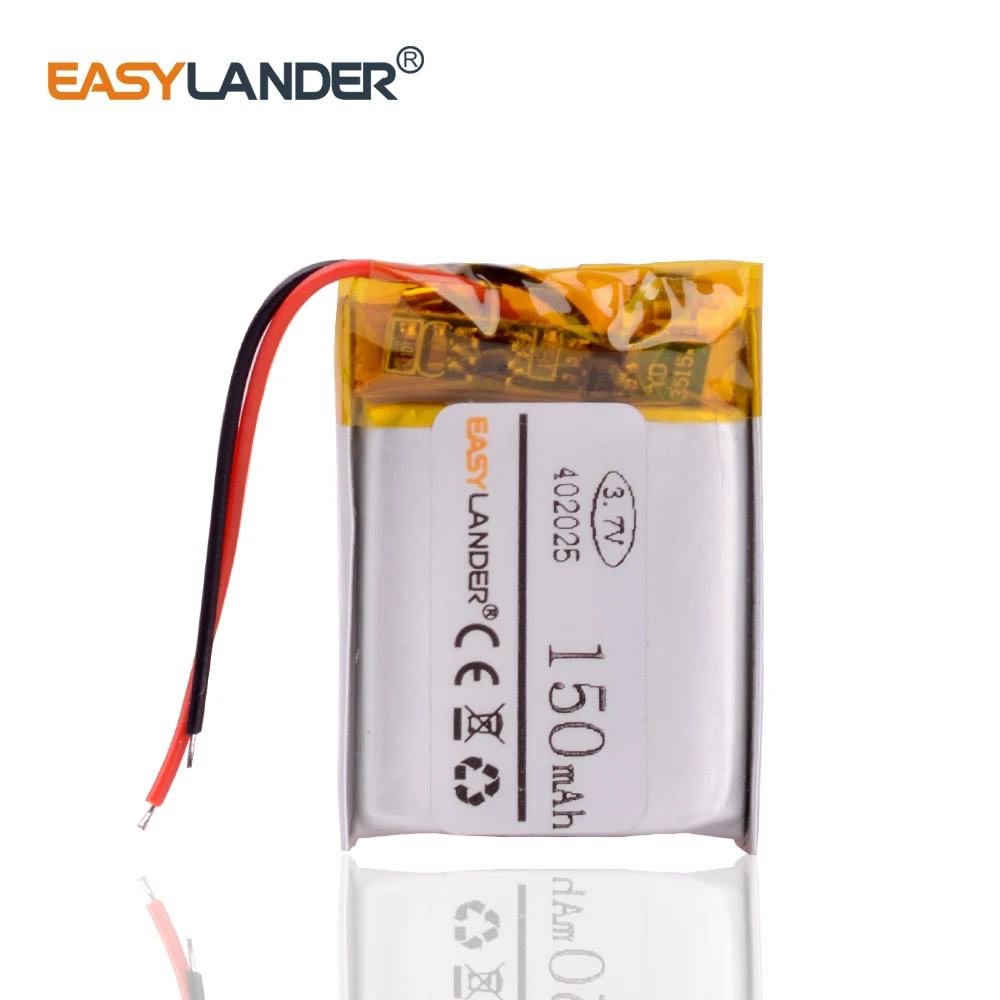 402025 3 7 V 150mAh литий-полимерный аккумулятор для MP3-плеера Смарт-часы Bluetooth наушники