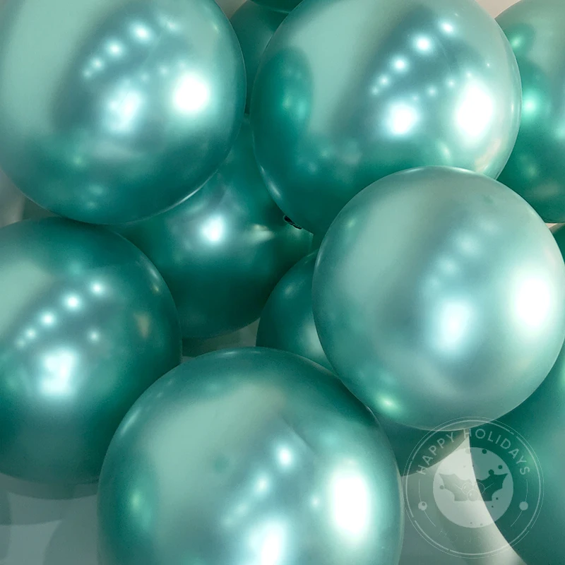 10 teile/los Chrom Metallic Silber Luftballons Geburtstag Party Helium Ballon Hochzeit Zimmer Neue Jahr Halloween Weihnachten Dekoration – Detail 4