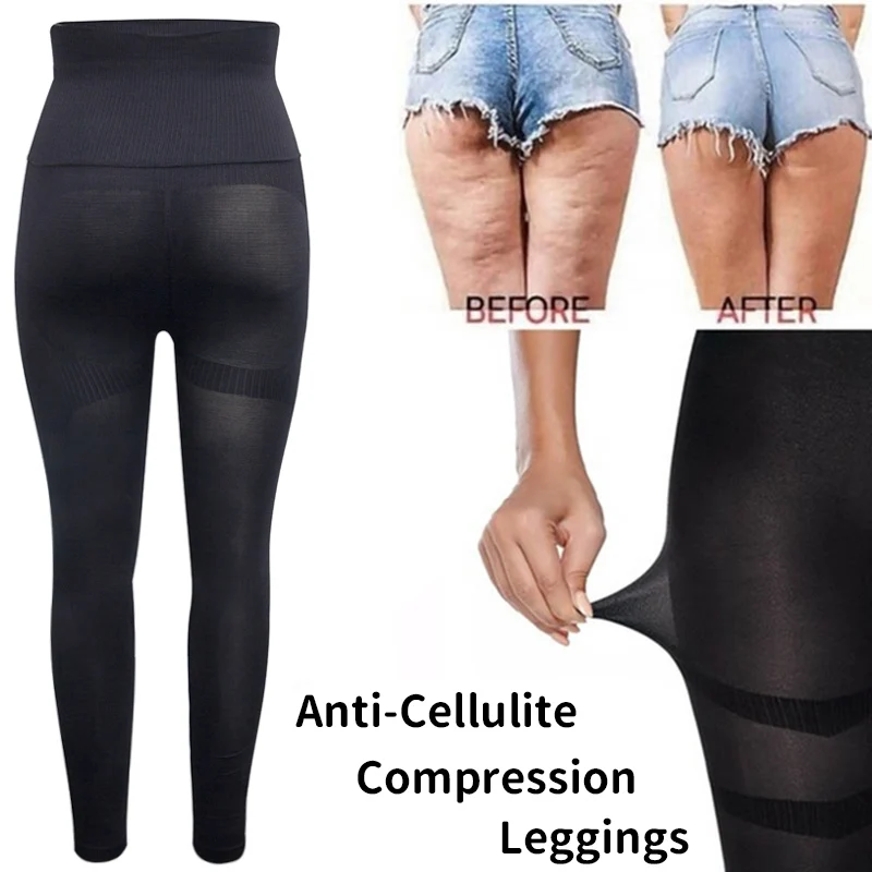 

Anti Cellulite Shapewear Compression Leggings Leg Slimming Body Shaper High Waist Tummy Control Panties Thigh Sculpting Slimmer