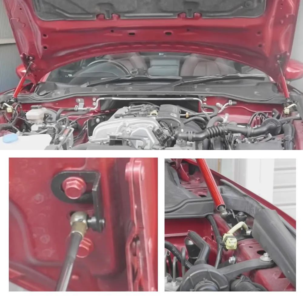 Для Mazda MX-5 MX5 родстер Miata- модифицировать авто передний капот газовые стойки амортизаторы подъемные опоры
