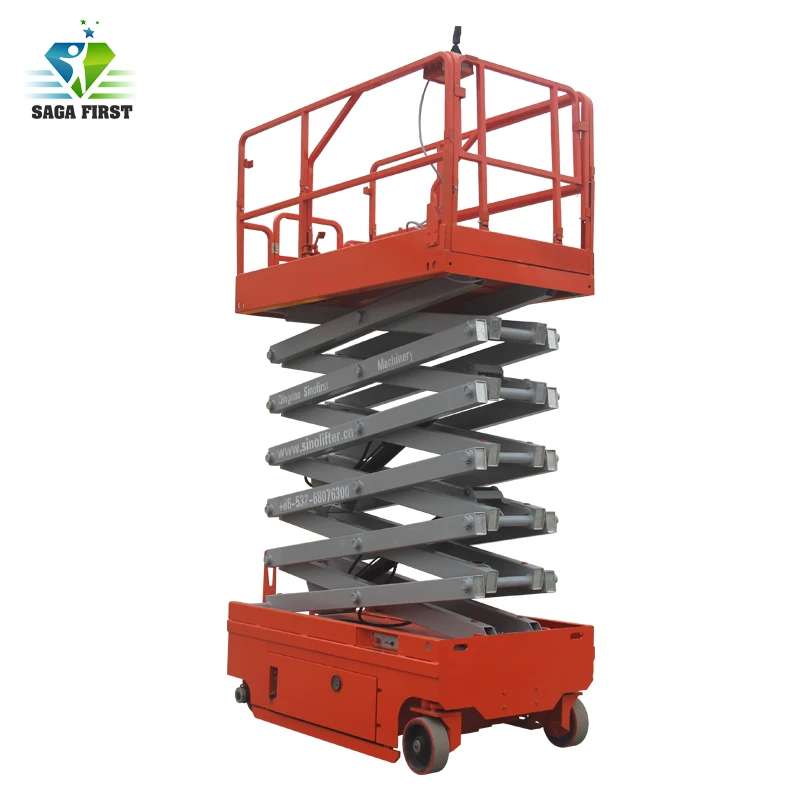 Электрический самоходный ножничный подъемник 6 12 м|scissor lift|scissors electric |