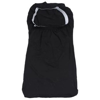

Solid Color Soft Polyester Spandex Dining Stool Chair Cover Slipcover Black