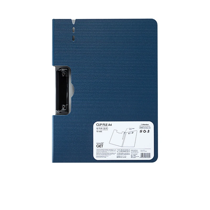 Dark blue А4 бумага многофункциональный зажим для письма офисные канцелярские товары для кормления с хранения студенческий блокнот для письма для хранения Обучающие принадлежности - Цвет: Dark blue
