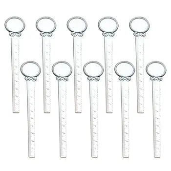 

10pcs Rulers Vintage Style Book Mark Bowknot Design Metal Bookmark Ruler Teachers Kids Gift Office School Stationery Supplies