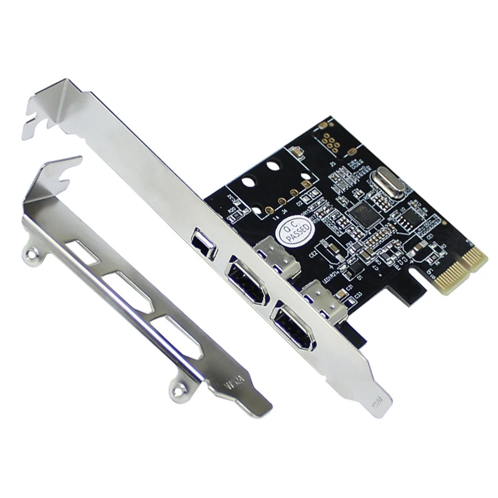 3 포트 PCI-E 1X 16X 1394 DV 비디오 캡처 카드 (6 핀 4 핀 Firewire 어댑터 포함) 무료 드라이버 데스크탑 컴퓨터 액세서리