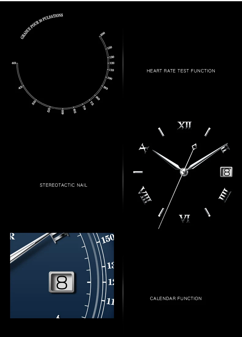 Роскошные Брендовые Часы PONIGER для мужчин Япония NH35A автоматические механические мужские наручные часы 50 м водонепроницаемые часы с тестом сердечного ритма P305-2