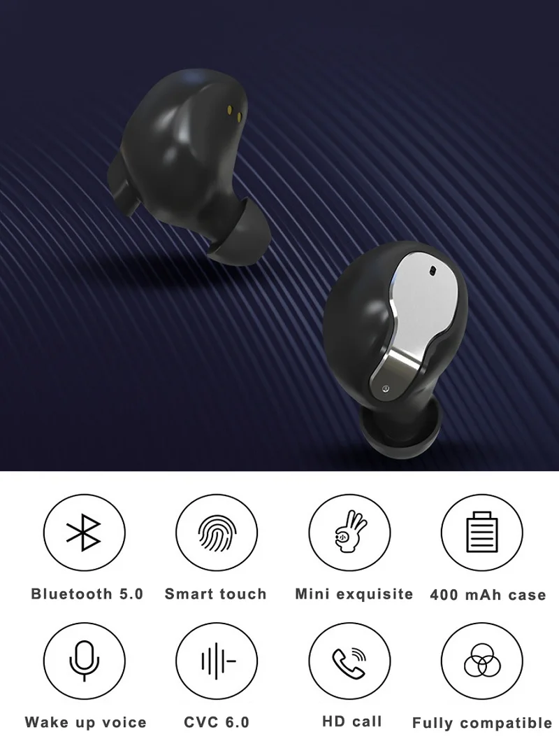 XY5 Bluetooth наушники TWS беспроводные наушники Bluetooth наушники водонепроницаемые наушники с сенсорным управлением