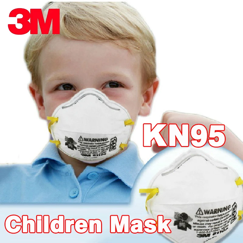 

5pcs 3M KN95 Mask 8110S Kids Children Dust Mask Anti PM2.5 Haze Particulate Protective Respirator Safety Small Size Masks