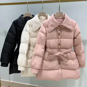 

2019 New Winter Womens Down Coat 90% White Duck Down Jackets For Girl Women Jacket Thick Female Outerwear Down Parka