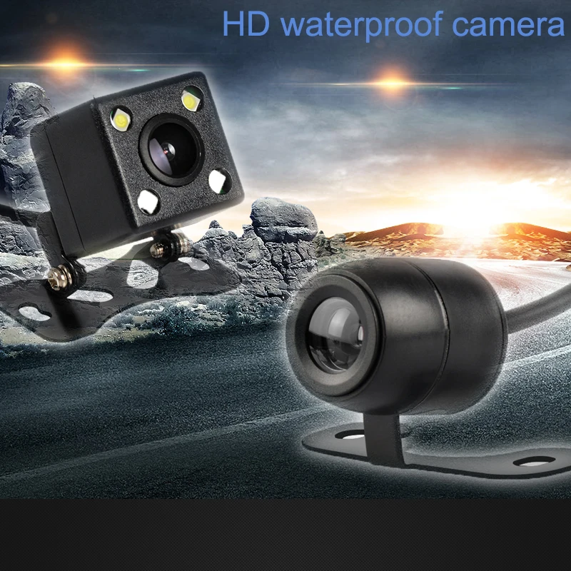 Камера заднего вида Водонепроницаемая широкоугольная камера ночного видения Автомобильная резервная камера помощь при парковке универсальное программное обеспечение для камеры 170 градусов