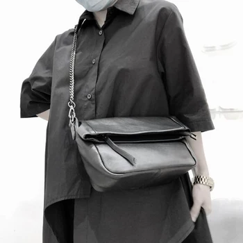 

Simple Cool Flap Crossbody Bags for Women Summer Genuine Leather Shoulder Messenger Bag Handbag Bolsas Lady Cowhide Phone Purse