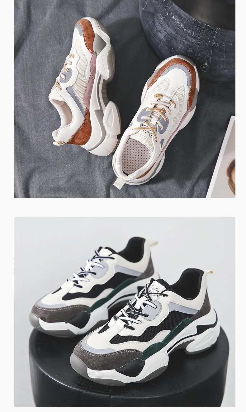 Krasovki Genuines/женские кроссовки; сезон осень; модные; Прямая поставка; дышащие; смешанные цвета; сетчатые; для отдыха; кружевная женская обувь