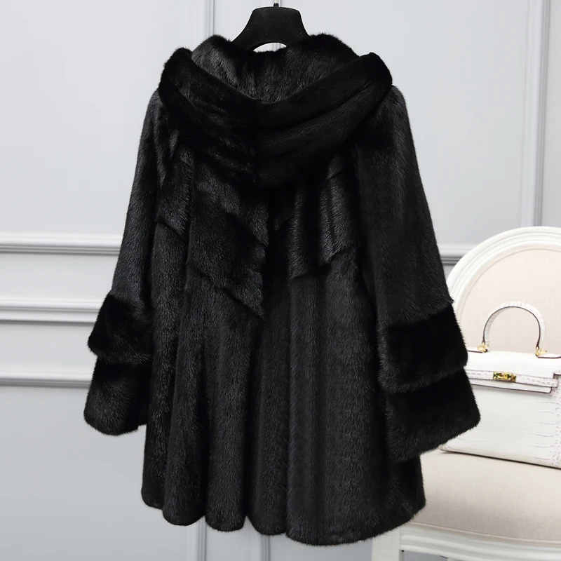 

Real 2020 Mink Fur Coat Winter Jacket Women Luxury Natural Full Pelt Fur Jackets for Women Korean Long Jacket MY3972 s