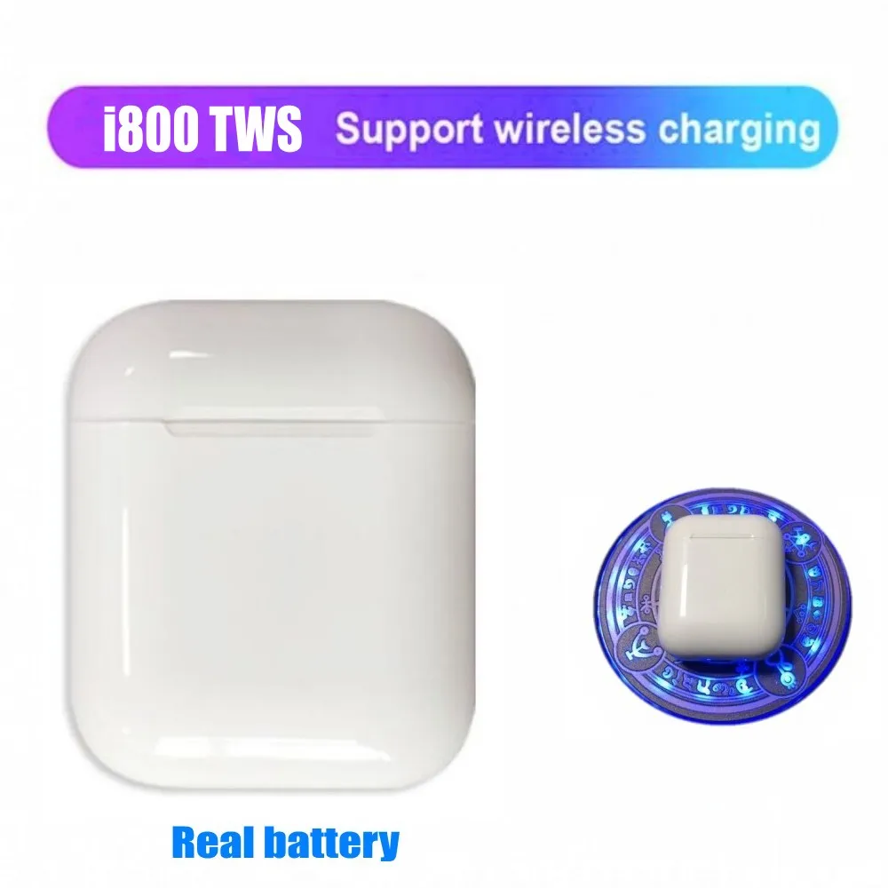 i800 tws bluetooth 5.0 earphone Wireless headsets touch control Support wireless charging pk i20 i30 i80 for IOS/Android | Электроника