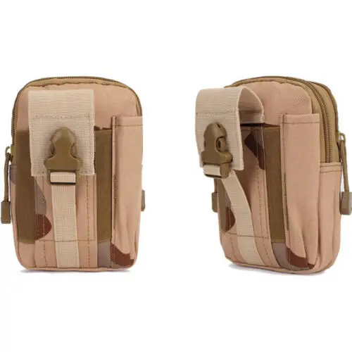 Светло-желтый Мужская тактическая Сумка Molle, поясная сумка, маленький карман, военная сумка для бега, походные сумки, кошелек для мобильного телефона, инструмент для путешествий - Цвет: Светло-желтый