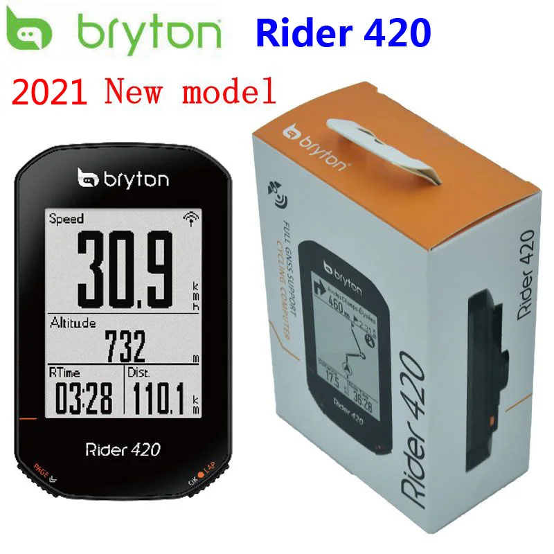 Bryton Rider 420 GPS Cycling Computer Enabled Bicycle/Bike Computer and Bryton mount Waterproof wireless speedometer New 2020