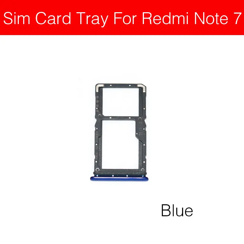 Держатель лотка для sim-карты для Xiaomi Redmi Note 6, 6, 7 Pro, 6Pro, адаптер со слотом для Micro SIM карты, запасные части для сотового телефона