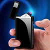 2022 Double Arc Electronic Lighter USB Rechargeable Cigarette Lighter Windproof Electric Plasma Arc Lighter for Cigar Men Gifts ► Photo 2/6