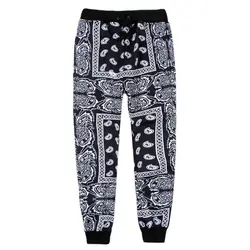 Polyester Bandana Paisley Pant Jogger Men Women Sweatpants Tracksuit Harajuku Trousers Spring Hip Hop Streetwear