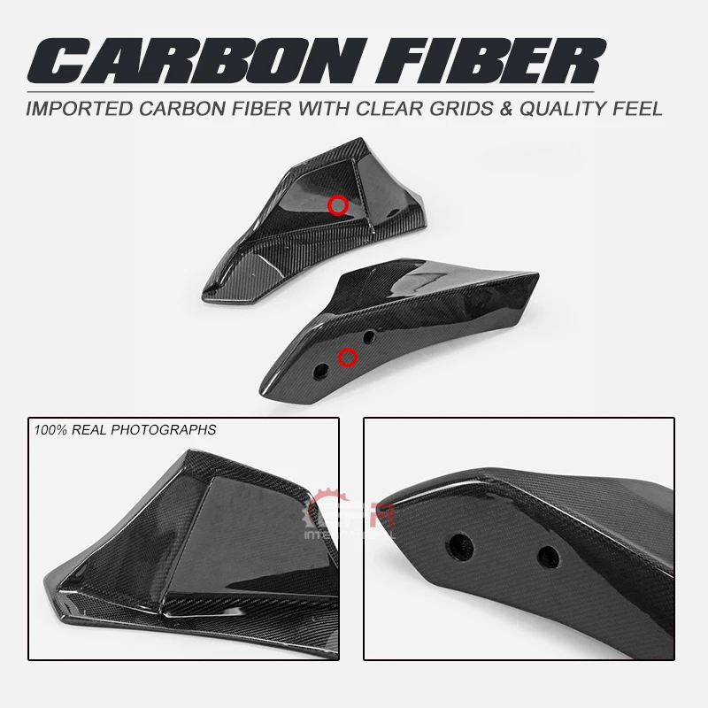 

For Toyota 2019+ Supra A90 AGN Type Carbon Fiber Rear Bumper Spats Extension Addon Trim Bodykits 2pcs