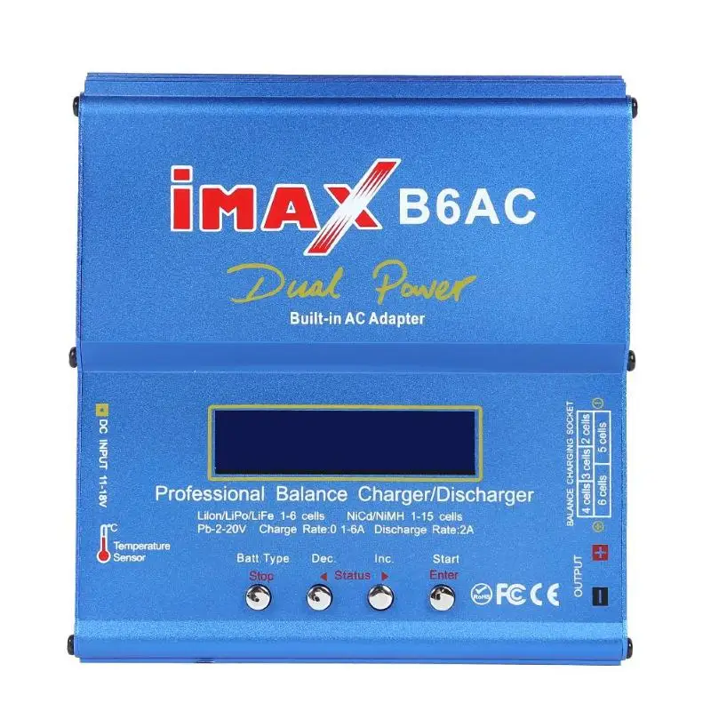 IMAX B6AC 80 Вт цифровой аккумулятор баланс зарядное устройство конвертер адаптер входное Напряжение Мониторинг хранения данных для Lipo NiMh