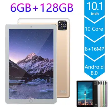 

2020 Free Shipping Android 8.0 Octa Core 10 Inch Tablet PC 6GB RAM 128GB ROM 8MP WIFI 4G LTE 2.5D Tempered Glass IPS 1280*800