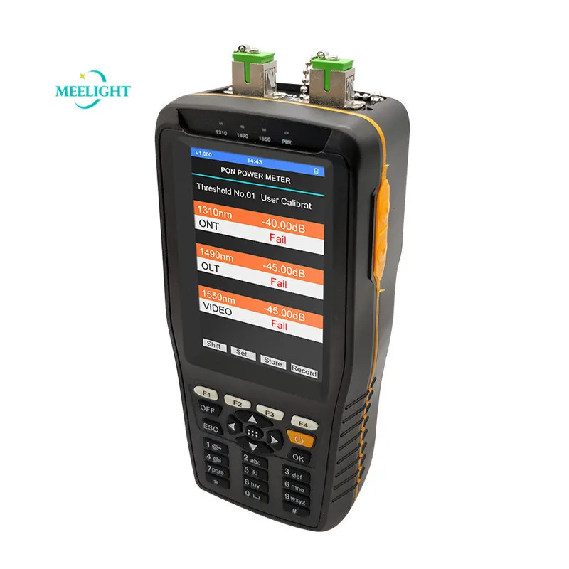 

PON power meter tester optical fiber tester FTTH VFL OPM built-in lithium battery