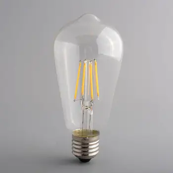 

Vintage Bulb Incandescent Bulb Filament ST64 Light Home Office Artistic Creative Bright