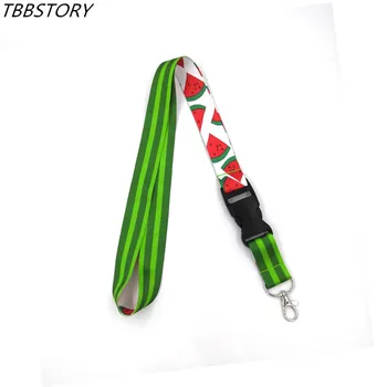 

12Pcs Cute Watermelon Neck Strap Lanyard for Keys Office ID Card Badge Holder USB Phone Case Keychain Hang Rope Lanyards Gift