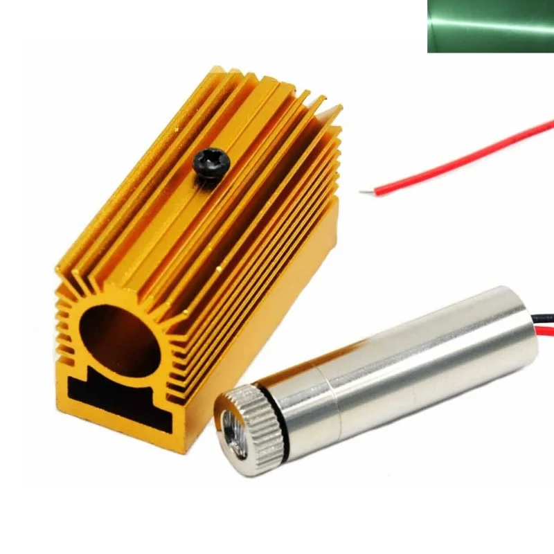 Focusable 780nm 30mw Nearly IR Infrared Laser Diode Line Module With Dia.12mm Cooling Heatsink 3V-5V focusable 780nm 30mw nearly ir infrared laser diode line module with dia 12mm cooling heatsink 3v 5v