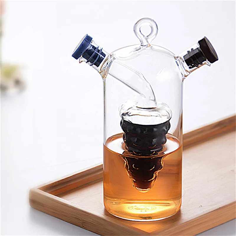 Двухслойный Графин для вина и кухни бутылка хранения специй баночка масла