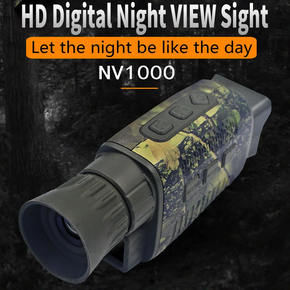 Monocular Infrared Night Vision Device HD Camera Outdoor Day and Digital Telescope For Hunting Tactical Accessories NV1000 | Электроника
