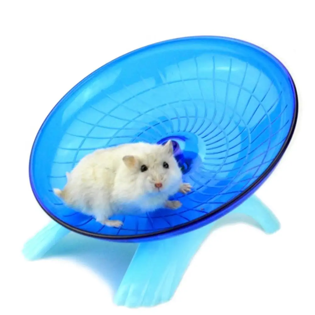 

Hobbylane Cute Mute Hamster Toy Stable Flying Saucer Jogging Exercise Wheel Roller Pet Playing Toys Free Shipping