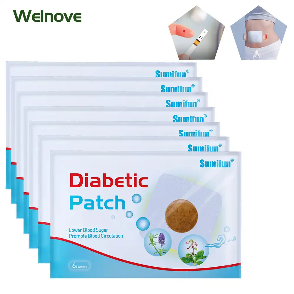30pcs=5bags Diabetic Patch Chinese Herbal Stabilizes Blood Sugar Level
