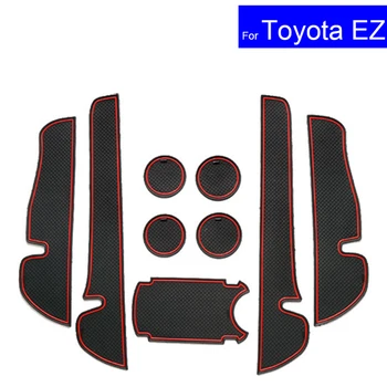 

Non-slip Car Door Gate Slot Mats Carpets Position Cup Holder Pads For Toyota Verso EZ 2011 2012 2013 2014 2015 Door Groove Mat