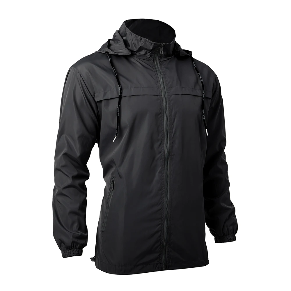 4XL-8XL Windbreaker Men Casual Autumn Winter Lightweight Jacket New Arrival Hooded Zipper Up Jackets Outwear Black Gray
