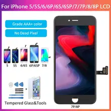 1 шт класс AAA Замена сенсорный дигитайзер сборка ЖК-экран для iPhone 5S 6 6S 7 8 Plus дисплей
