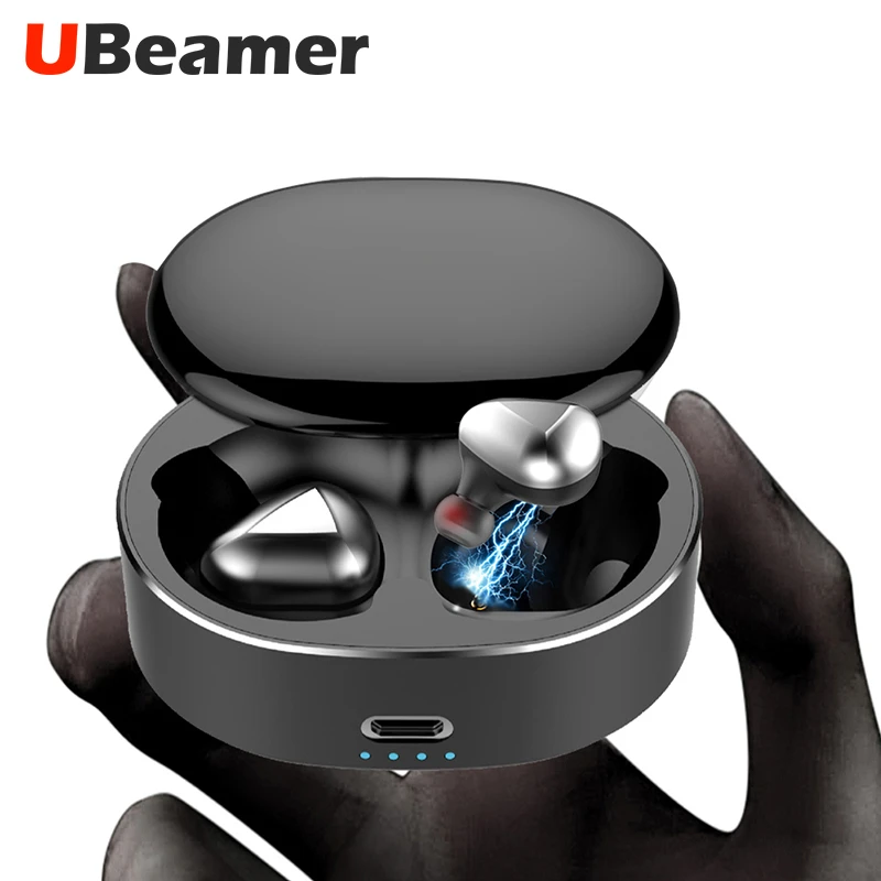 Ubeamer T50 Bluetooth беспроводные наушники стерео сенсорное управление бас BT 5,0 Eeadphones с микрофоном свободные Наушники управление AI