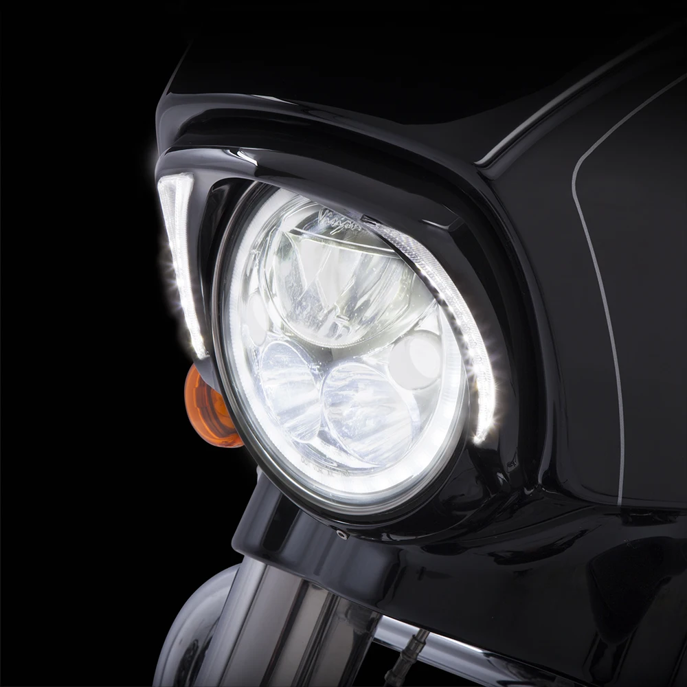 7-дюймовое облицовочное кольцо передней фары мотоцикла для Touring Street Glide Road King Electra