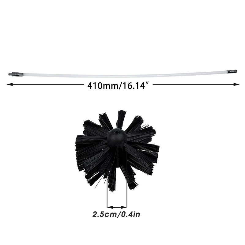 Дымоход подметальный набор роторная щетка подметания дренажные стержни дымоочистка камина