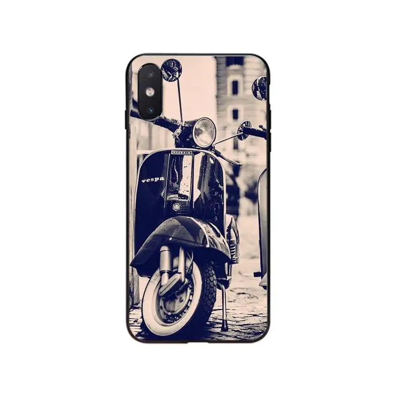 phone cases for iphone xr Vespa the painting French In Paris   Phone Case For iPhone 13 12 11 Pro Max 12 mini XS MAX XR SE2 8 7 Plus X Case xr cases