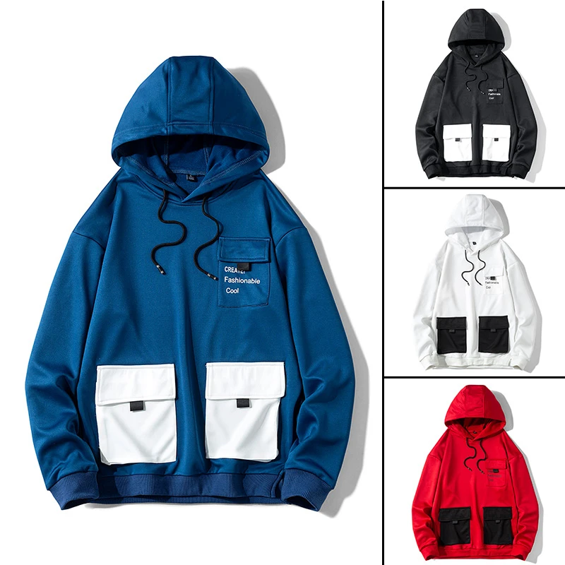 Mens Hoodie Streetwear Sweatshirt Long Sleeve Men Casual Hoodie Hip Hop Hoodie Male Brand Hooded Sweatshirt for Man 2020 Fashion