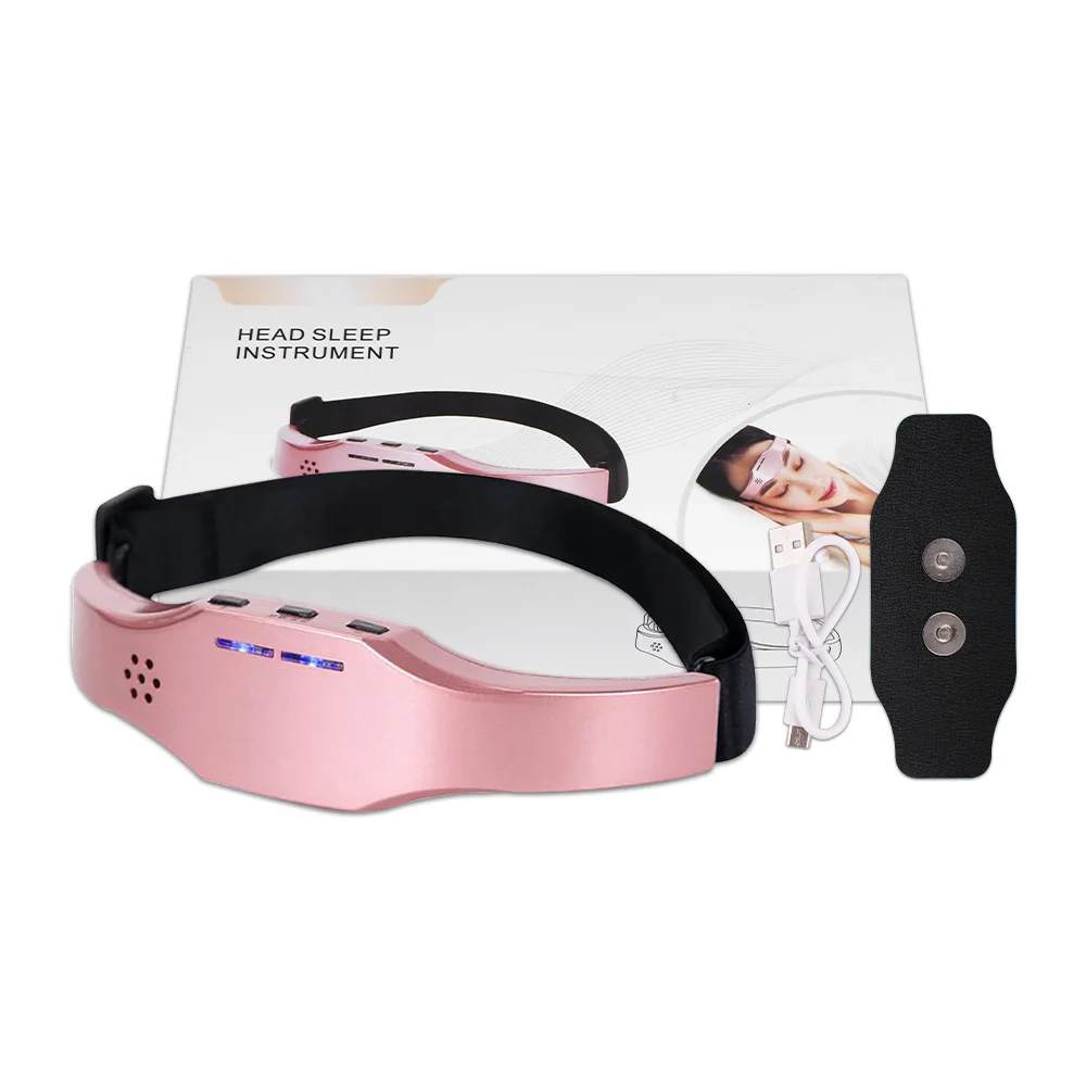 Rechargeable Electric Head Massager Sleep Monitor Migraine Relief Insomnia Therapy Release Stress Tool | Красота и здоровье