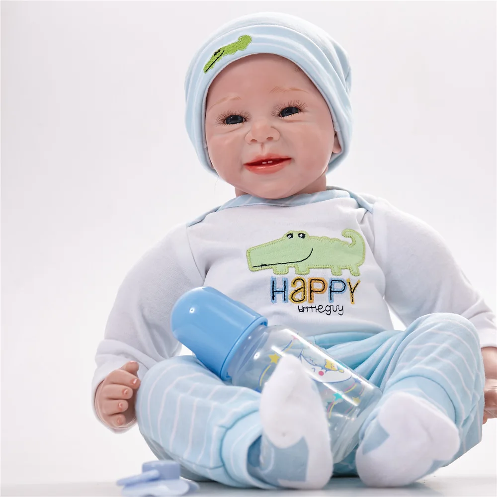 Pickwoo 23'57cm bebes кукла-Реборн, кукла для маленькой девочки, мягкий силиконовый хлопок, Boneca reborn Brinquedo, подарки на день детей, игрушки, plamate